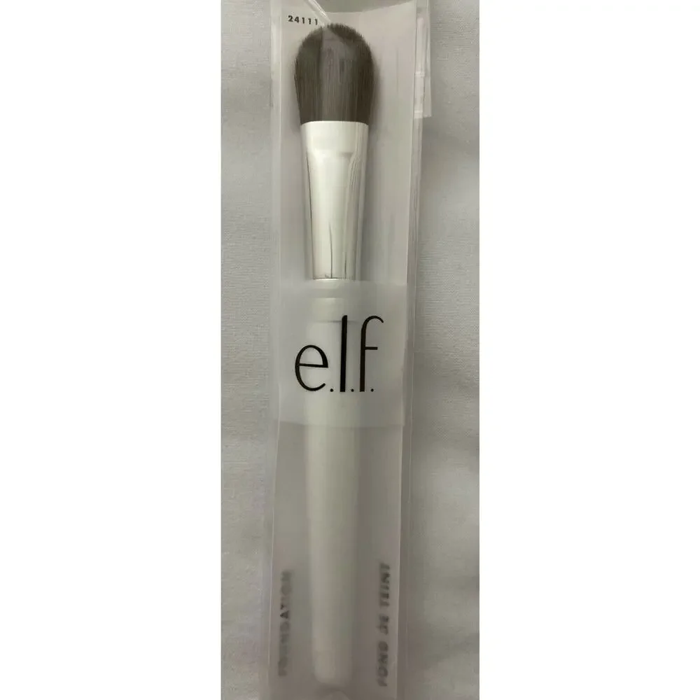 e.l.f. Foundation Brush Set of 2 Cruelty Free Vegan New in Box